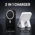 Magnetic Power Bank 10000mAh – Foldable Stand, 22.5W Fast Charge, 4 Ports, LED Display