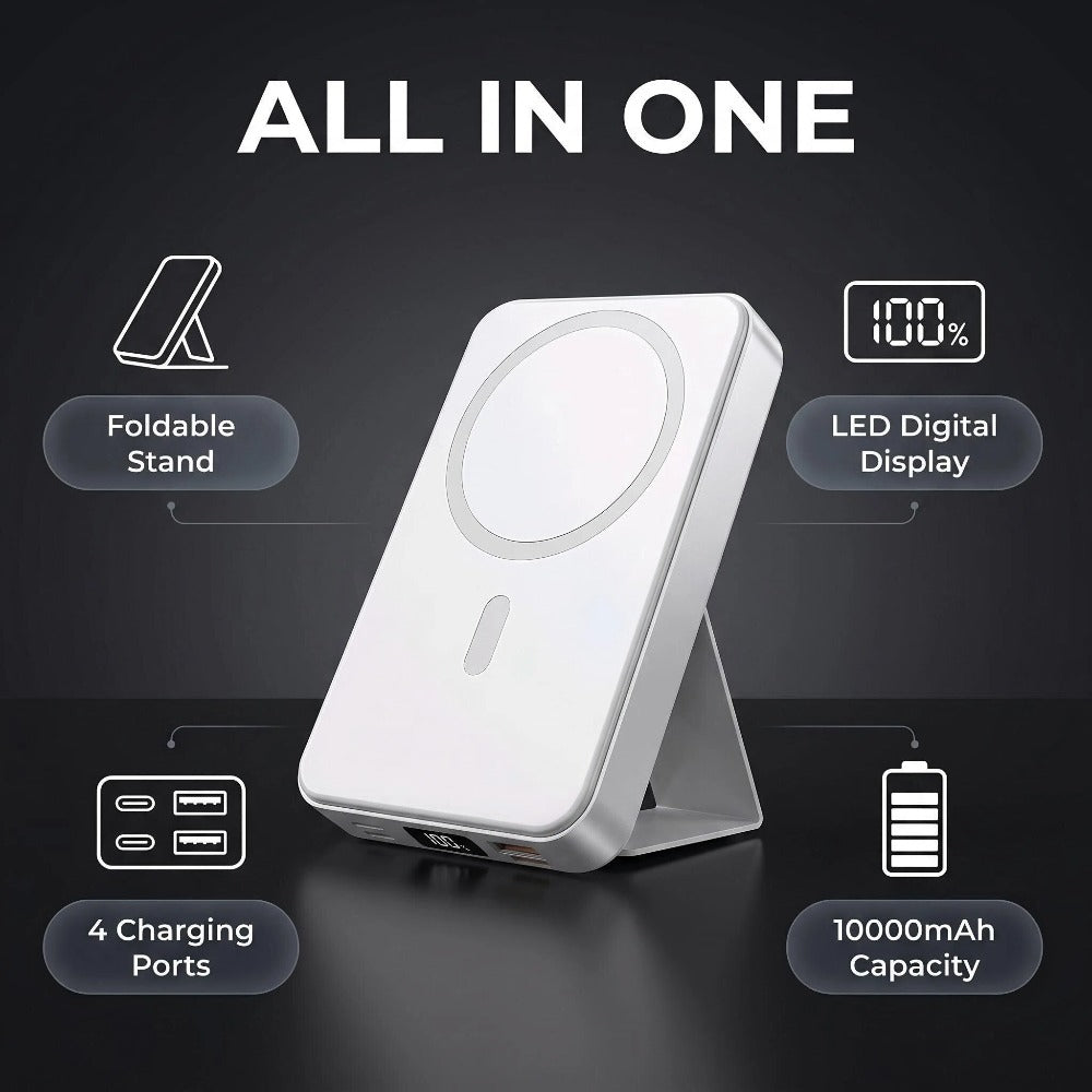 Charge 4 devices at once - iPhone, AirPods, Apple Watch, Smartphone